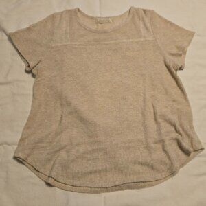 Sinuous Cream Women's short‎ sleeve Sweater Size X-Large